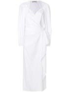 Attico Wrap Dress - White