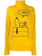 Chinti & Parker Snoopy Print Jumper - Yellow