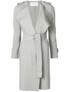 Harris Wharf London Casual Belted Coat - Grey