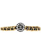 Chanel Vintage Logo Belt, Women's, Black