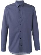 Z Zegna Classic Shirt, Men's, Size: 44, Blue, Cotton