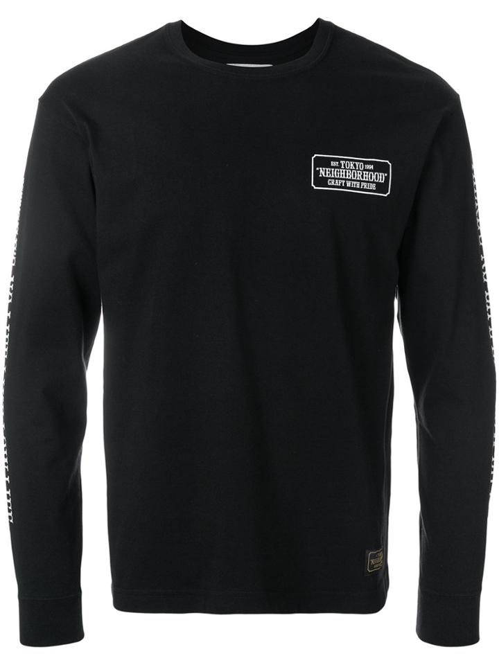 Neighborhood Nh Bar & Shield Sweatshirt - Black