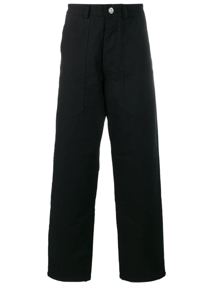 Mackintosh 0003 Wide-leg Trousers - Black