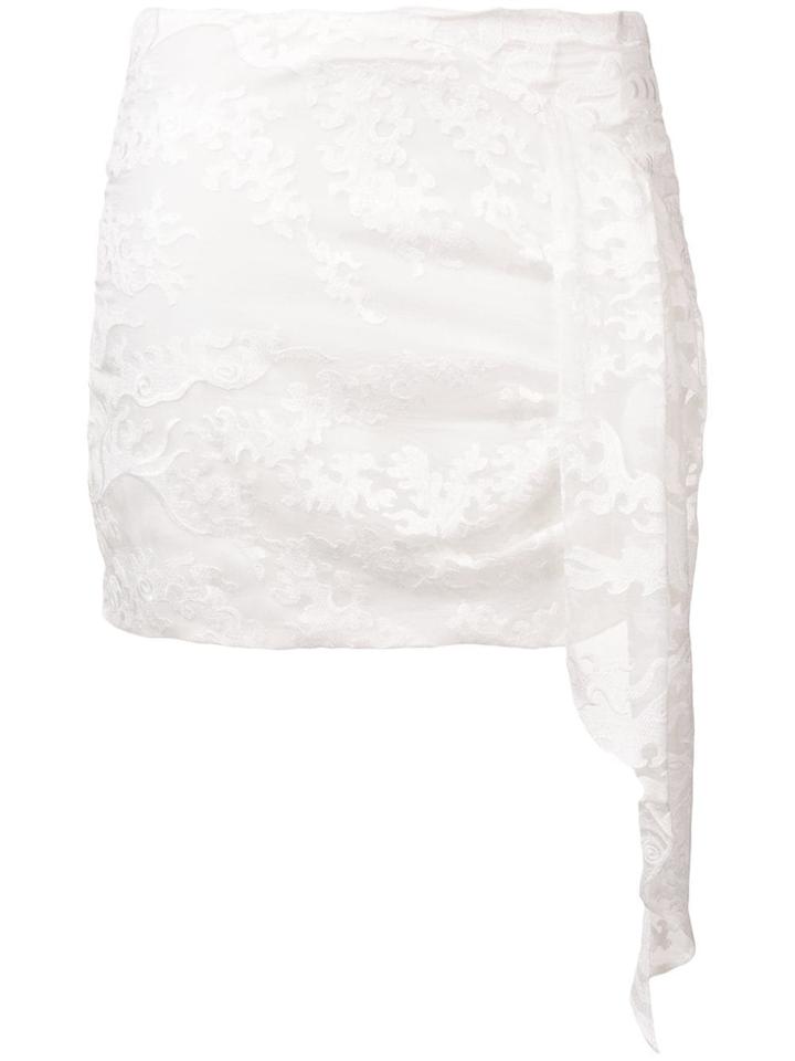 Iro Embroidered Fitted Skirt - White