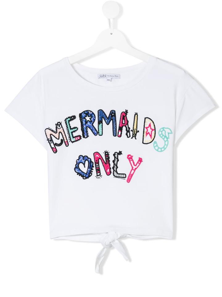 Patrizia Pepe Junior Mermaids Only T-shirt - White