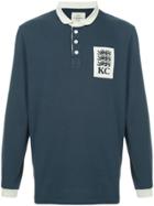 Kent & Curwen Rose Patch Polo Shirt - Blue
