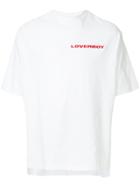 Charles Jeffrey Loverboy Logo Embroidered T-shirt - White