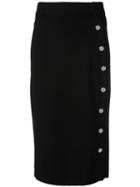 Altuzarra Buttoned Straight Skirt, Women's, Size: Xs, Black, Nylon/viscose