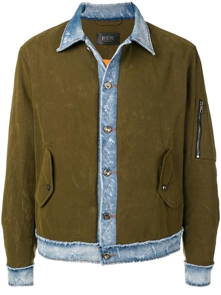 Overcome Military Denim Jacket - Green