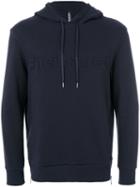 Neil Barrett - Hashtag Embossed Hoodie - Men - Cotton/spandex/elastane/viscose - L, Blue, Cotton/spandex/elastane/viscose