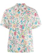 Ymc Floral Print Shirt - Neutrals