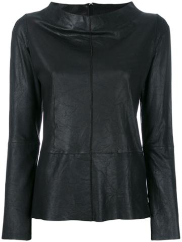 Vanderwilt Boat Neck Longsleeved Blouse - Black