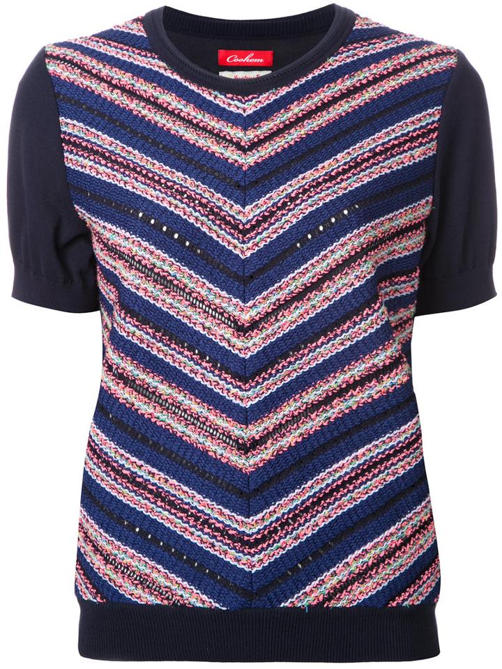 Coohem Super Summer Tweed Top, Women's, Size: 36, Blue, Cotton/acrylic/nylon/polyester