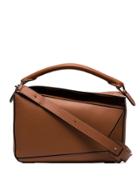 Loewe Brown Puzzle Medium Leather Shoulder Bag