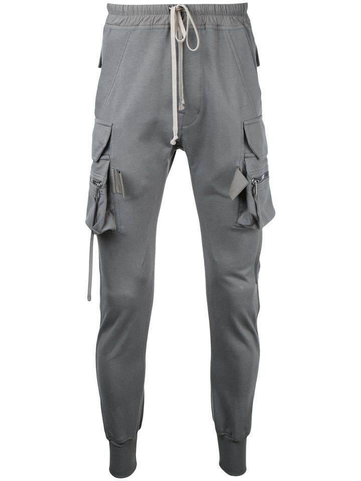 Rick Owens - Cargo Joggers - Men - Cotton - 48, Grey, Cotton