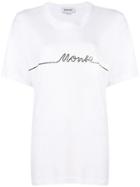Monse Line Print Logo T-shirt - White