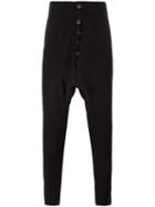 Cedric Jacquemyn Drop-crotch Trousers, Men's, Size: 50, Black, Cotton/wool