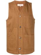 Société Anonyme Multi-pocket Waistcoat - Brown