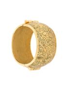 Yves Saint Laurent Vintage Collectable Arabesque Cuff - Metallic