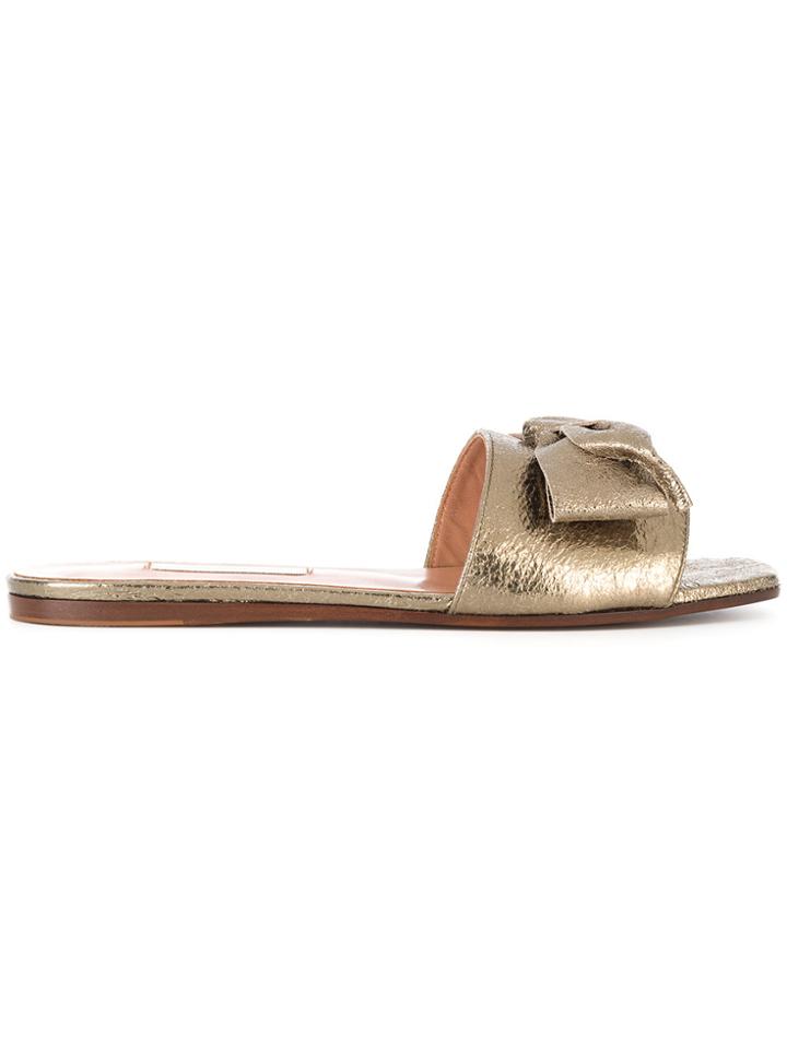 L'autre Chose Laminated Sandals - Metallic