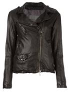 Giorgio Brato Biker Jacket, Women's, Size: 46, Black, Leather