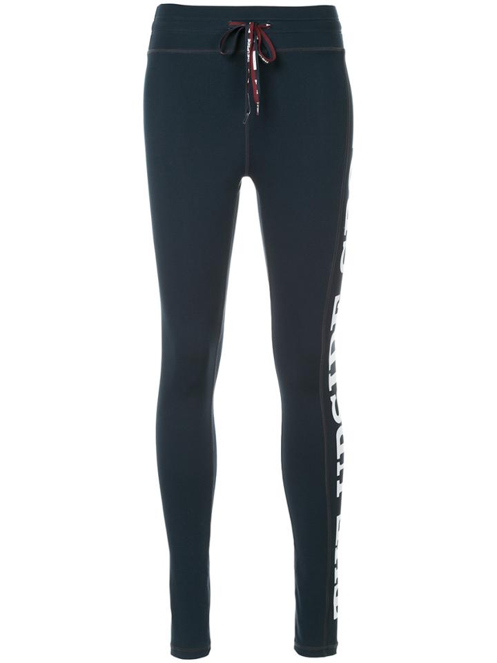 The Upside Drawstring Leggings - Blue