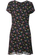Saint Laurent Prairie Flower Print Dress, Women's, Size: 38, Black, Silk/viscose