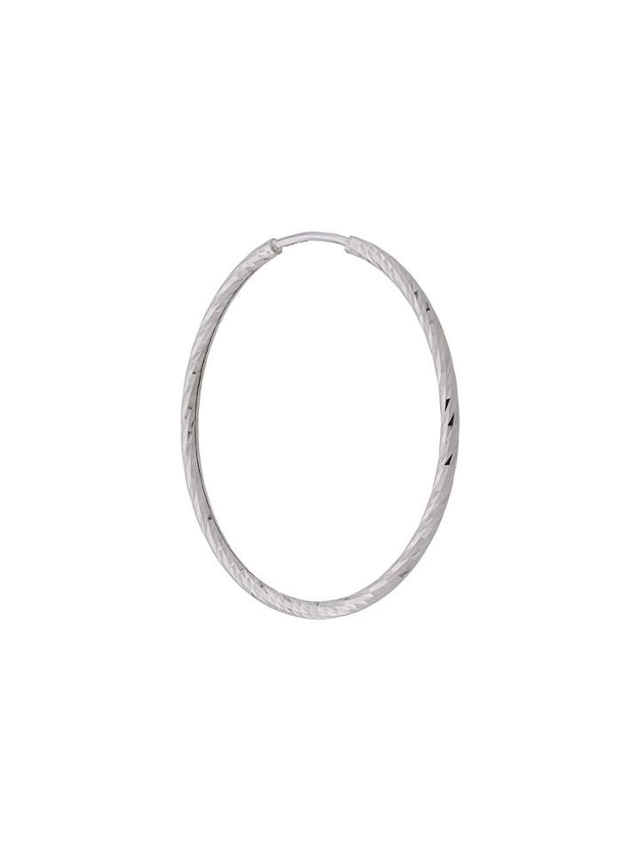 Maria Black 14kt White Gold Liv 25mm Hoop Earring - Silver