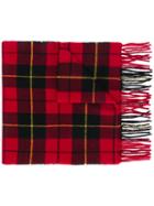 Polo Ralph Lauren Checked Logo Scarf - Red