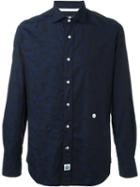 Hydrogen Camouflage Print Shirt, Men's, Size: Medium, Blue, Cotton