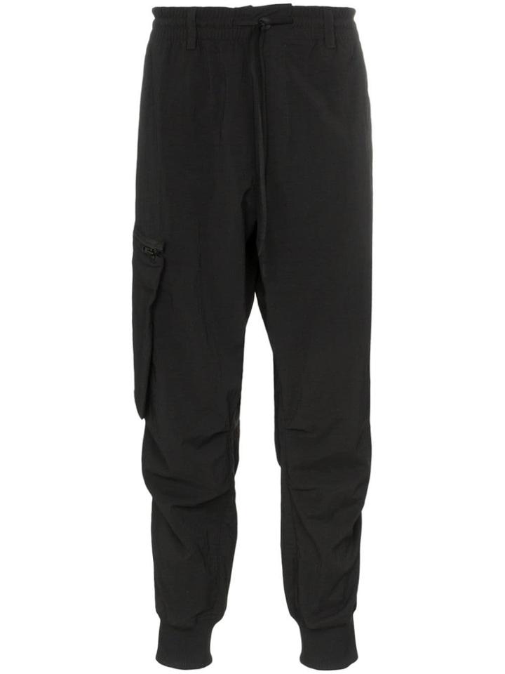 Y-3 Cropped Cargo Trouesers - Black
