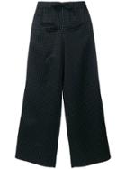 A.p.c. Polka Dot Wide Leg Trousers - Black