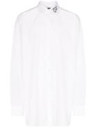 Raf Simons Embroidered Collar Oversize Fit Shirt - White