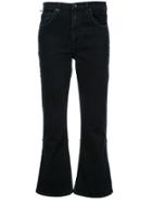 Proenza Schouler Cropped Flare Jeans - Black