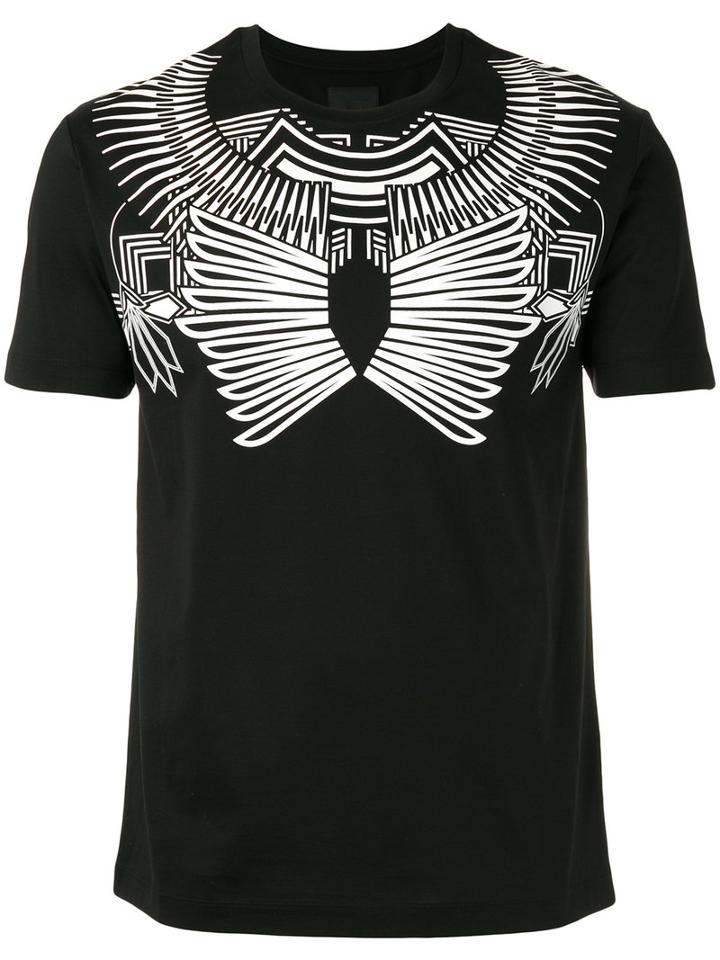 Les Hommes - Geometric Print T-shirt - Men - Cotton - L, Black, Cotton