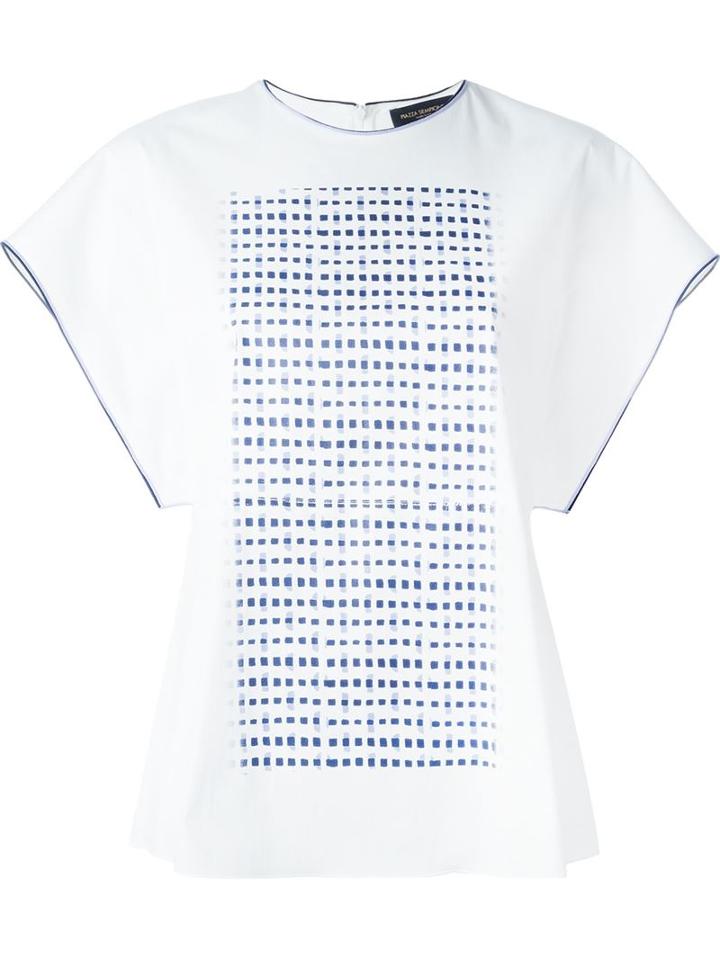Piazza Sempione Bat-wing Printed Top
