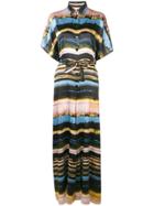 Jean Paul Gaultier Vintage 2000's Blurry Stripes Shirt Dress - Black