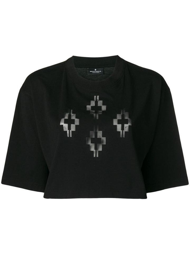 Marcelo Burlon County Of Milan Cross Cropped T-shirt - Black