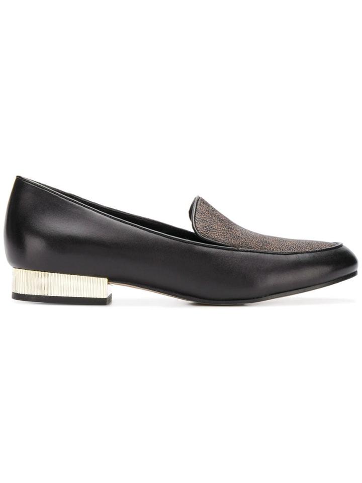 Michael Michael Kors Monogram Print Loafers - Black