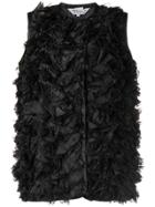 Comme Des Garçons Comme Des Garçons Ruffled Design Gilet - Black