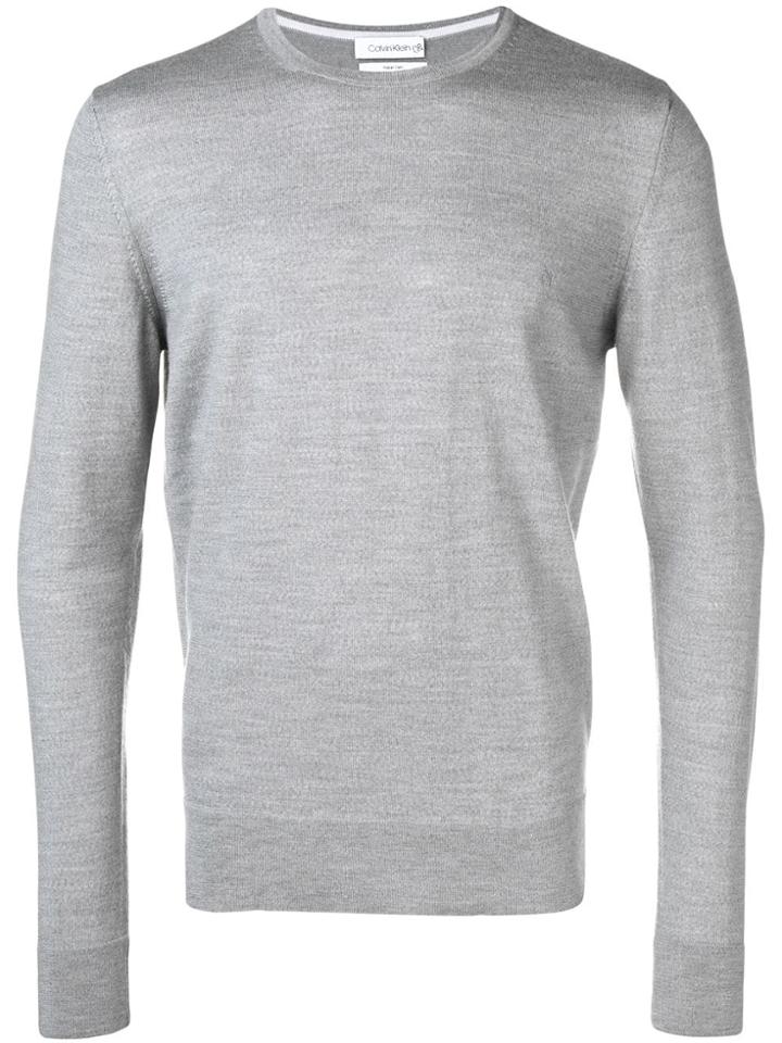 Calvin Klein Slim-fit Sweater - Grey