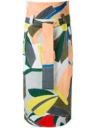 Erika Cavallini - Patterned Long Skirt - Women - Cotton - 42, Cotton