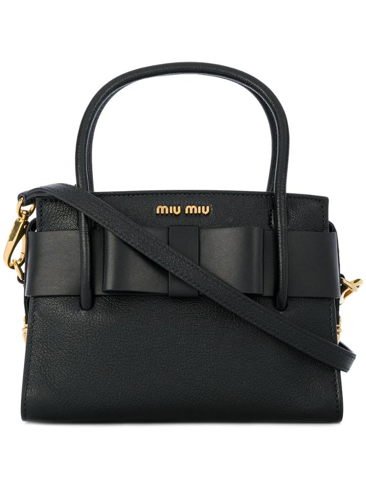 Miu Miu Madras Top Handle Bag - Black