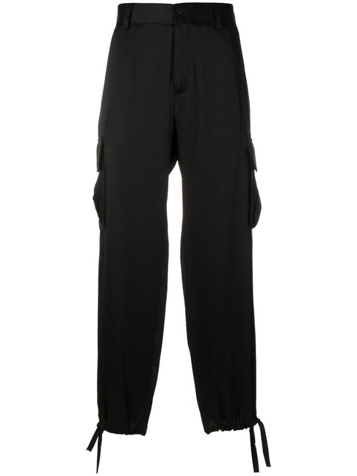 Versace Cargo Track Pants - Black