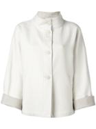Eleventy Button Up Jacket, Women's, Size: 44, Nude/neutrals, Cashmere/silk/acetate/polyester