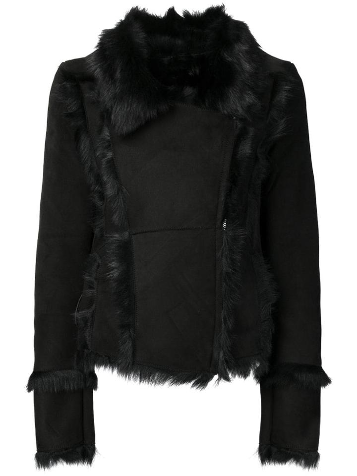 S.w.o.r.d 6.6.44 Shearling Biker Jacket - Black