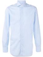 Barba - Striped Shirt - Men - Cotton - 41, Blue, Cotton