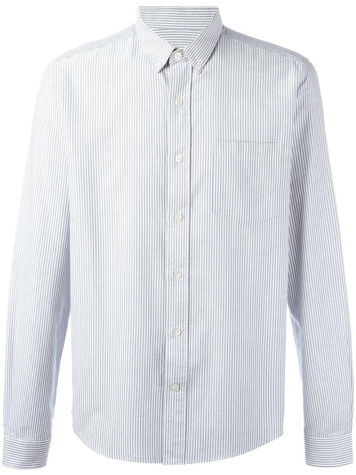 Ami Alexandre Mattiussi - Button Down Shirt - Men - Cotton - 40, Blue, Cotton