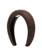 Racil Houndstooth Padded Headband - Brown