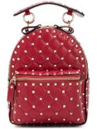 Valentino Rockstud Bacpack - Red